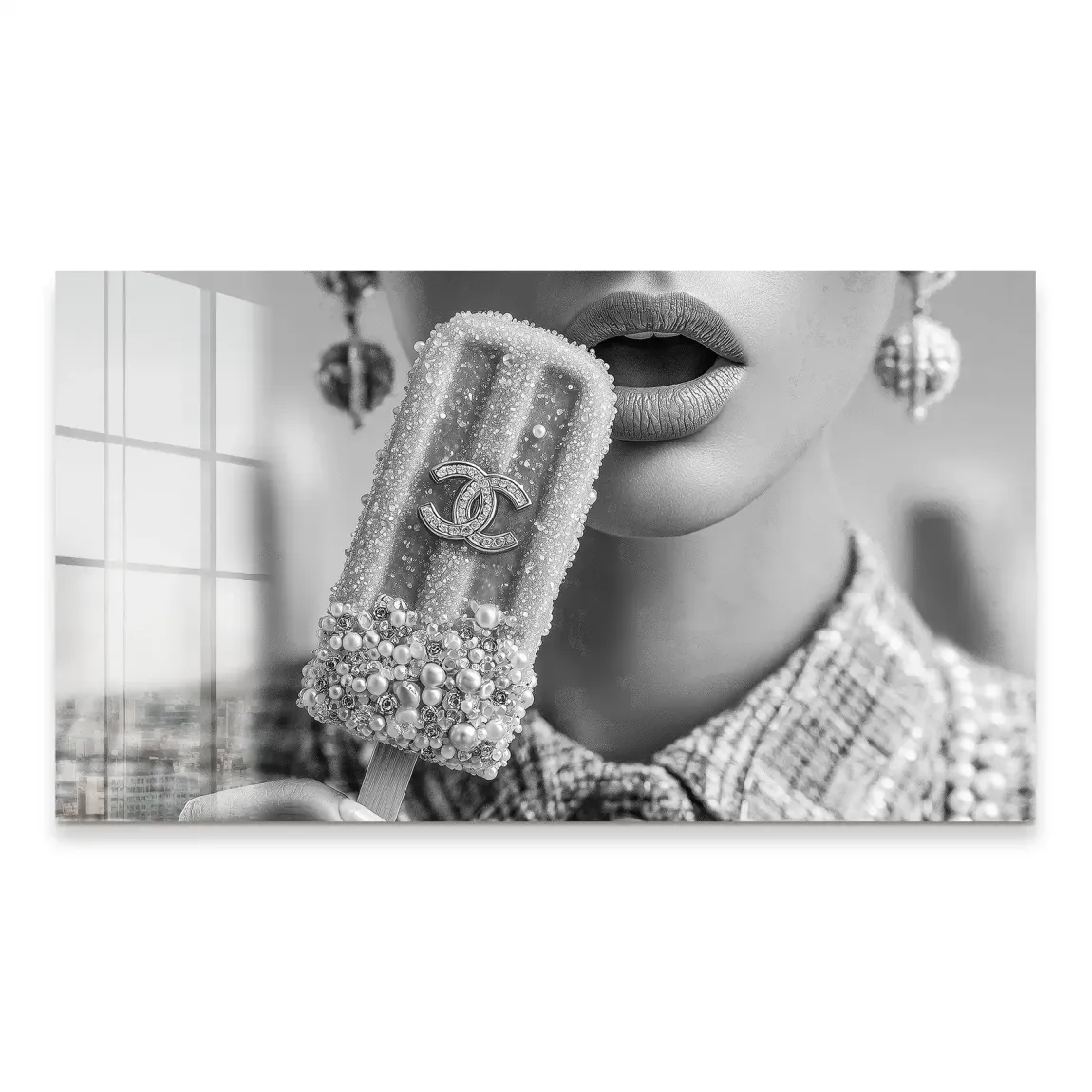 Coco Ice Art Black Edition Acrylglas Bild