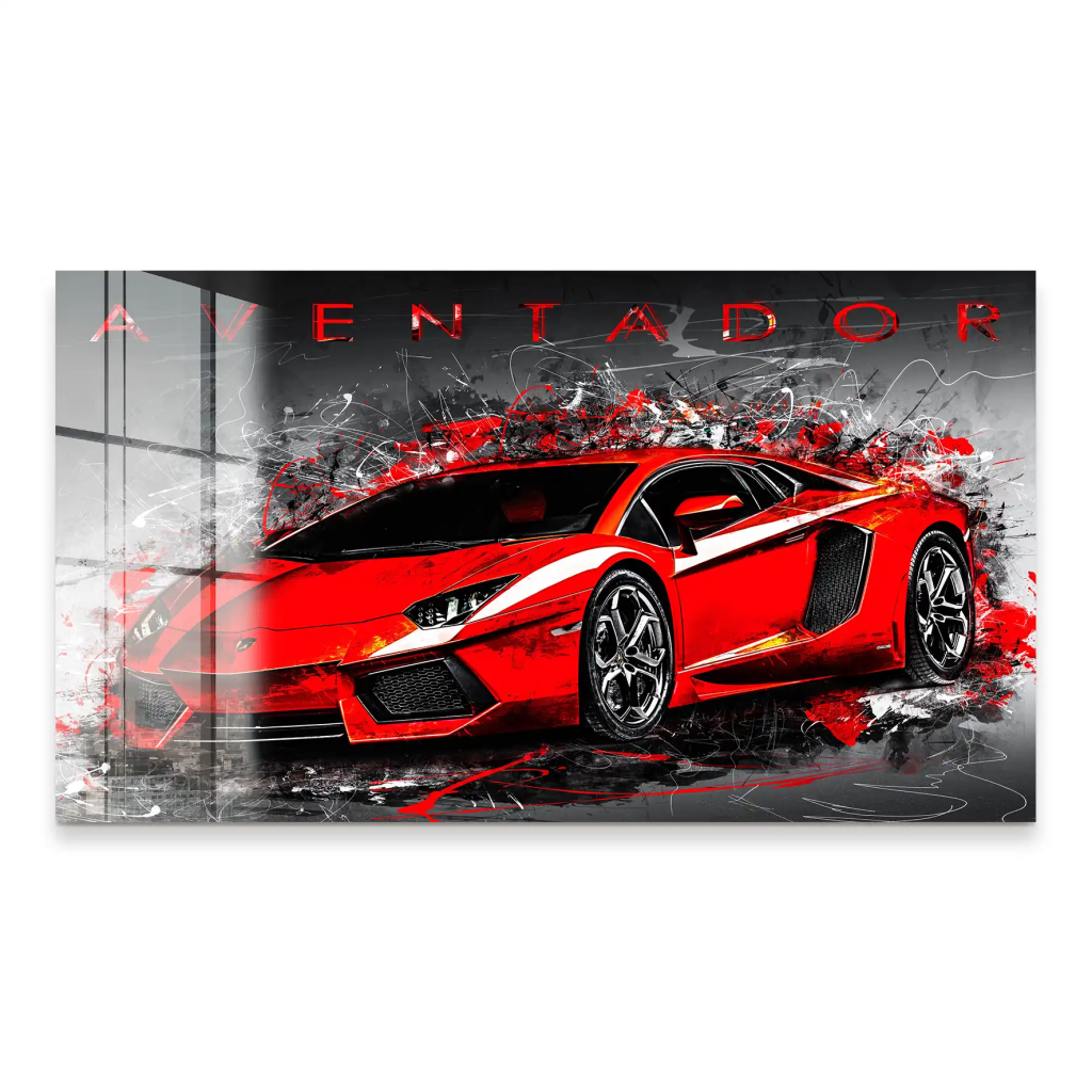 Lambo Aventador Abstrakt Acrylglas Bild INGALERIE