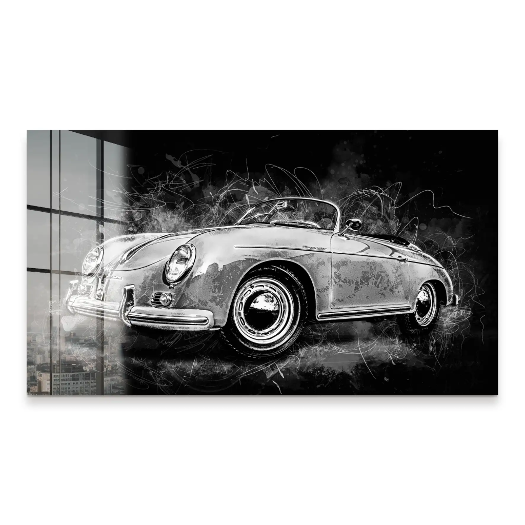 Porsche Speedster City Style Acrylglas Bild INGALERIE