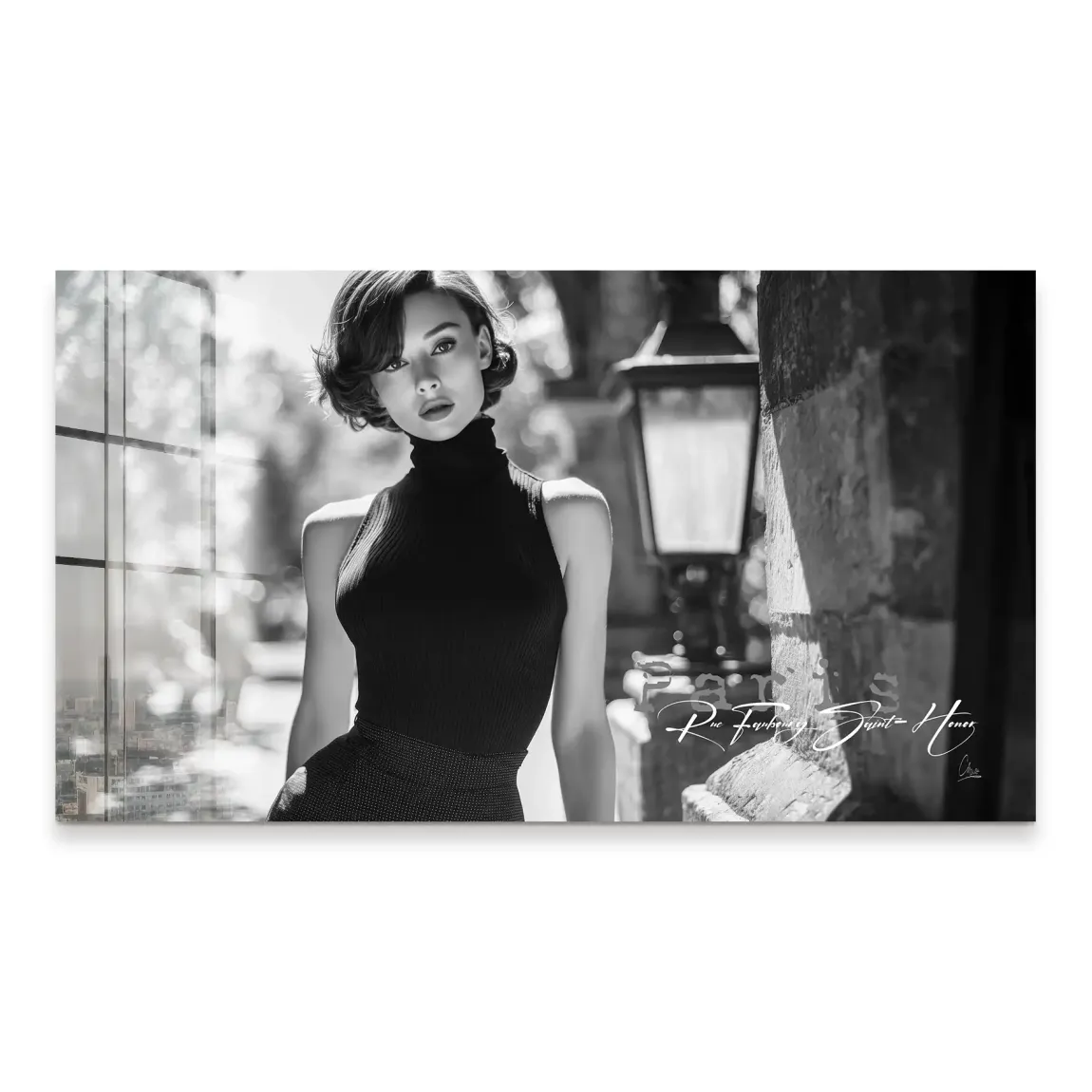 Audrey Hepburn Paris Elegance Acrylglas Bild