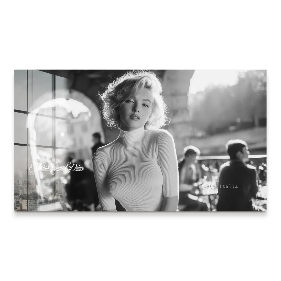 Marilyn Monroe Italia Acrylglasbild