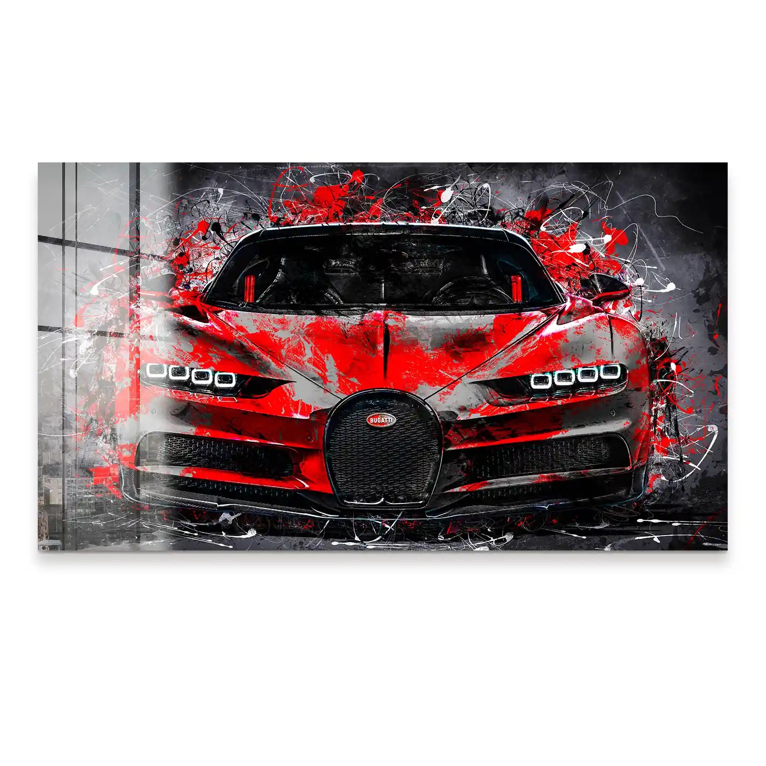 Bugatti Abstrakt Style Acrylglas Bild INGALERIE