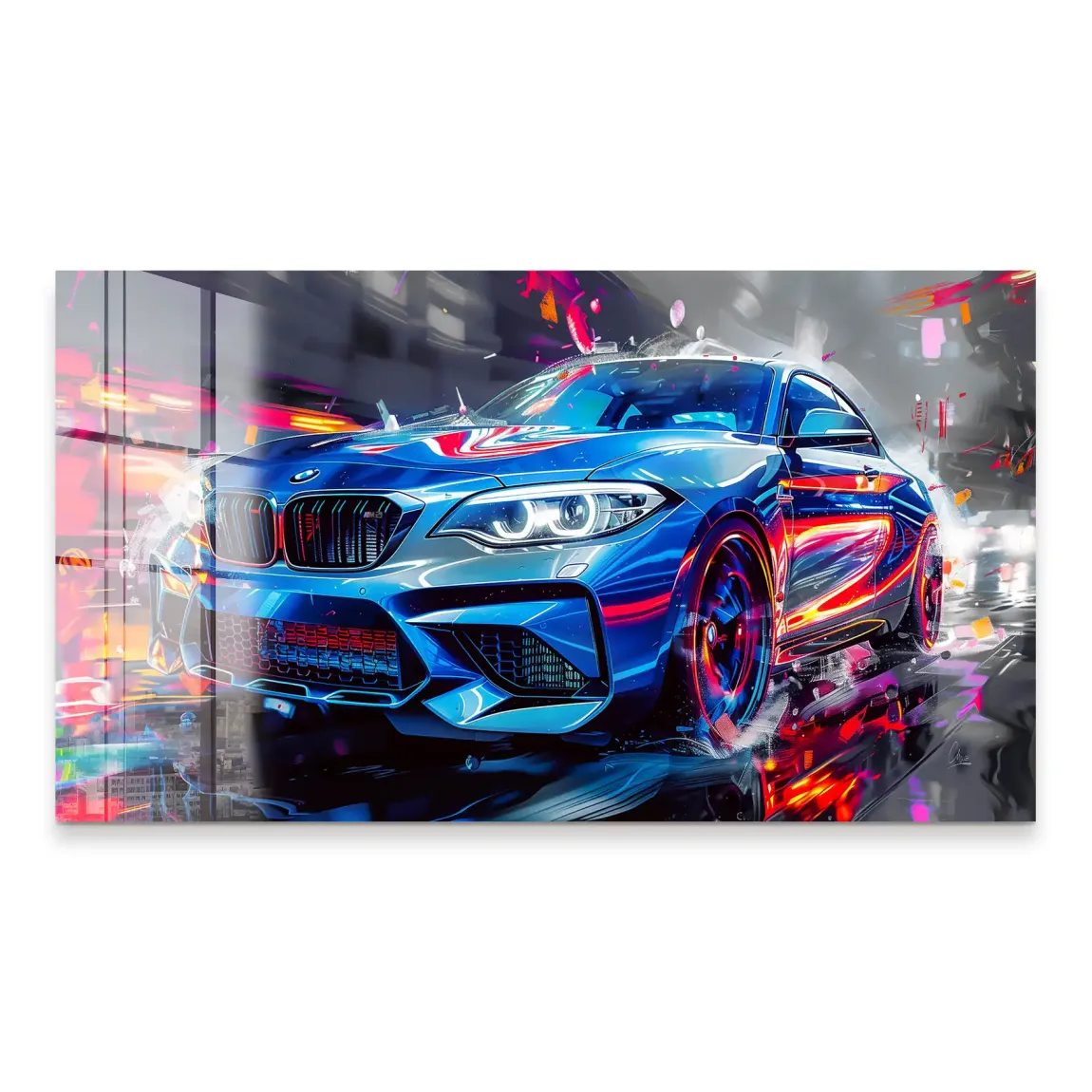 BMW M2 Abstrakt Vision Acrylglas Bild