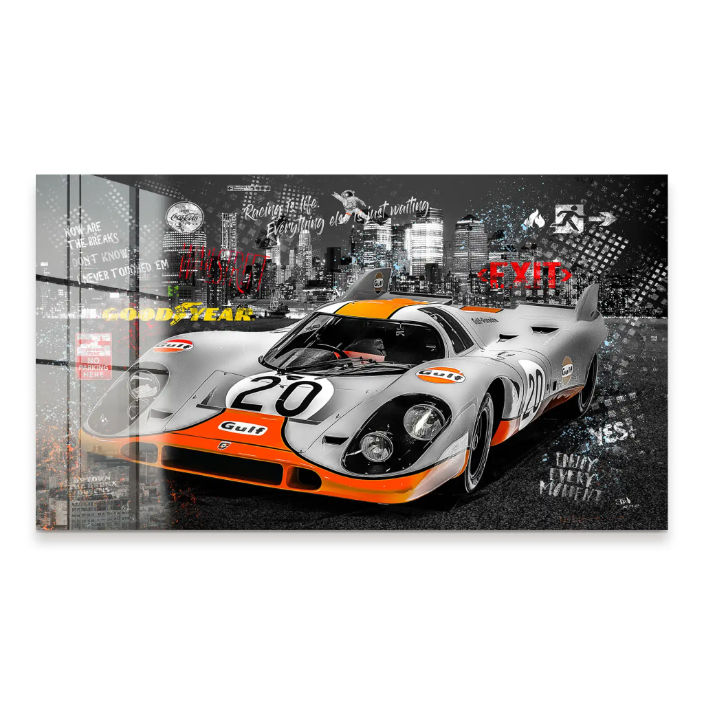 Porsche 917 Pop Art Style Acrylglas Bild INGALERIE