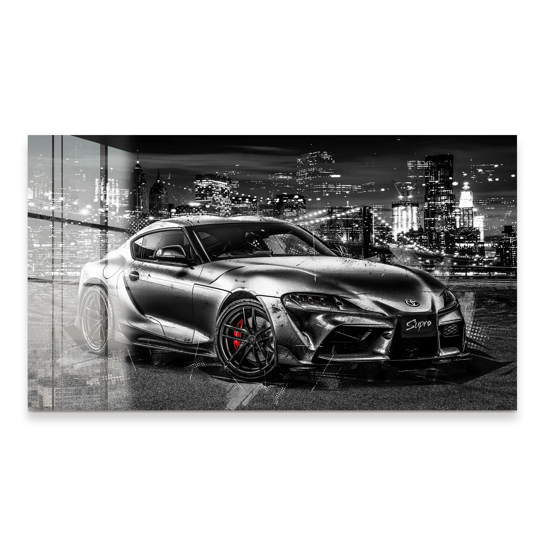 Toyota Supra Abstrakt Acrylglas Bild INGALERiE