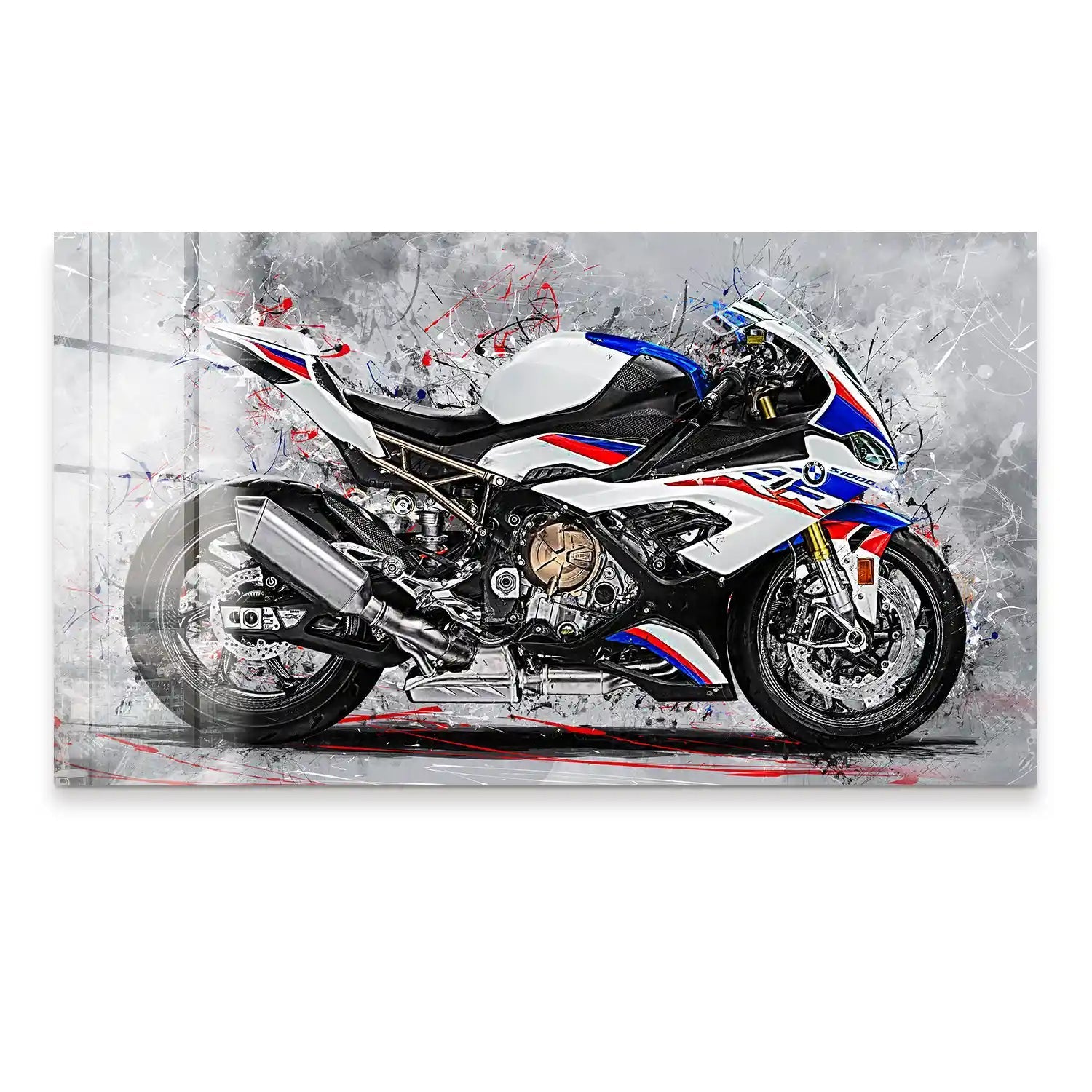 BMW S1000RR Abstrakt Style Acrylglas Bild INGALERIE