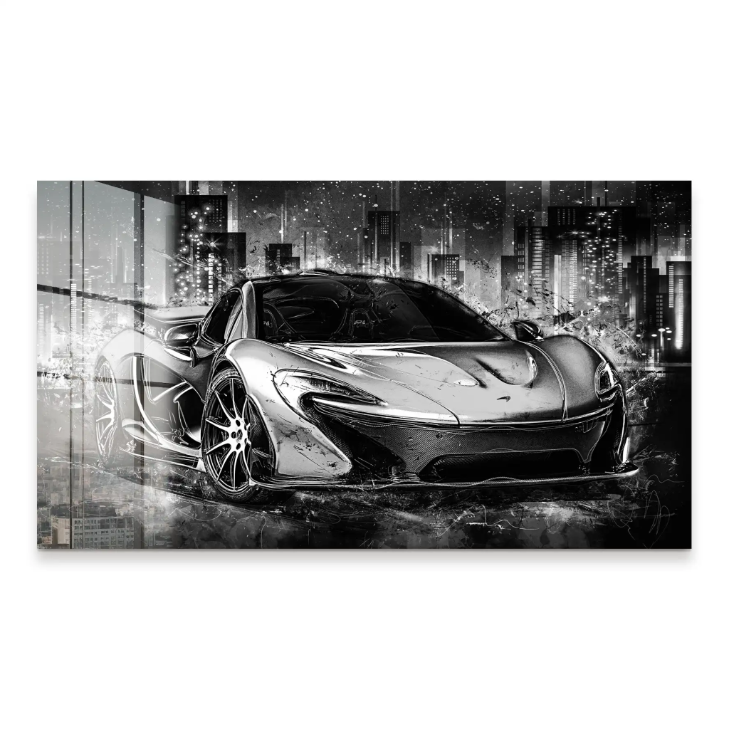 McLaren Abstrakt Black Acrylglas Bild INGALERIE