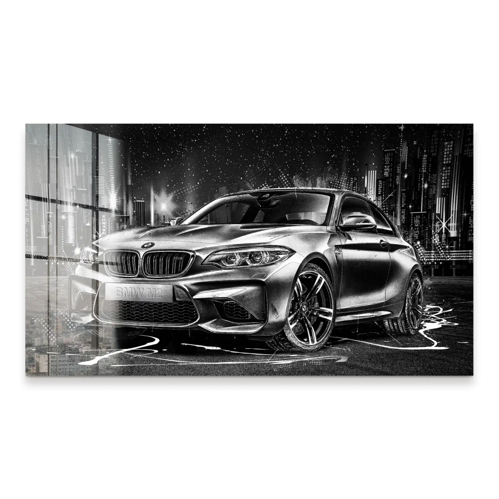 BMW M2 Black Style Acrylglas Bild INGALERIE