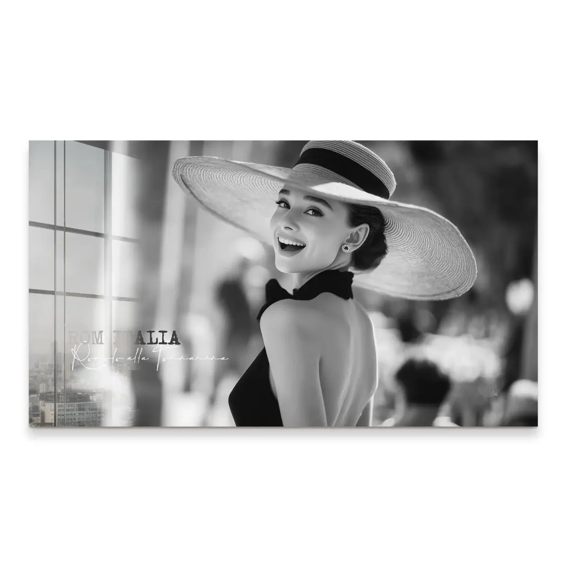 Audrey Hepburn Italia Acrylglas Bild