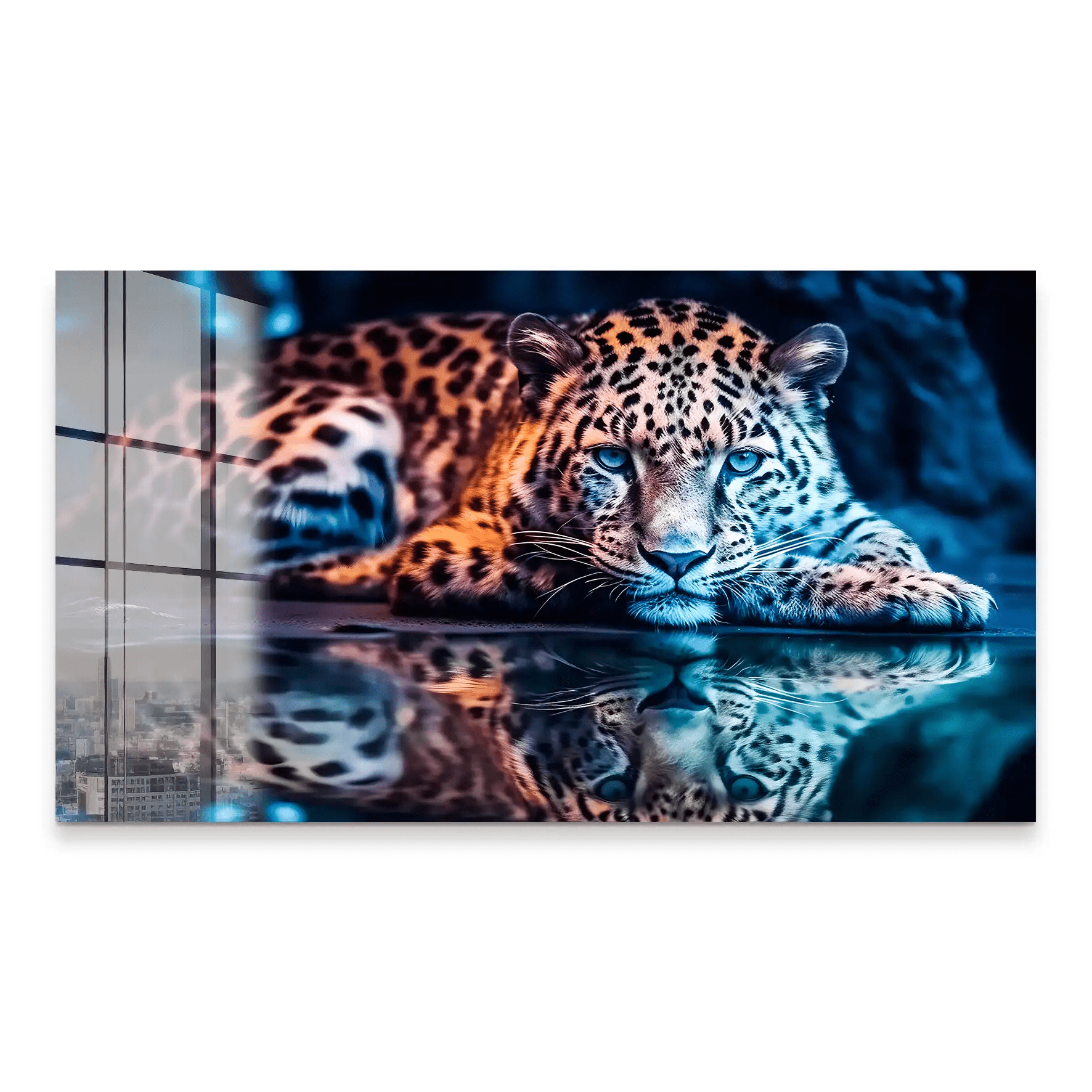 Leopard Relax Acrylglas Bild INGALERiE