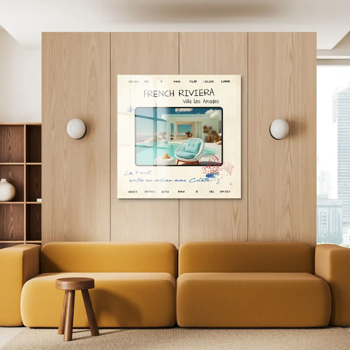 French Riviera Chic Wild Acrylglasbild