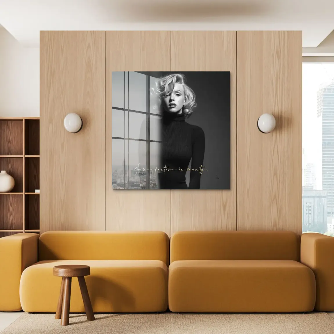 Marilyn Monroe Imperfection Acrylglasbild