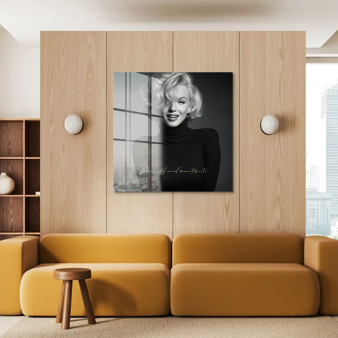 Marilyn Monroe Be Wild Acrylglasbild