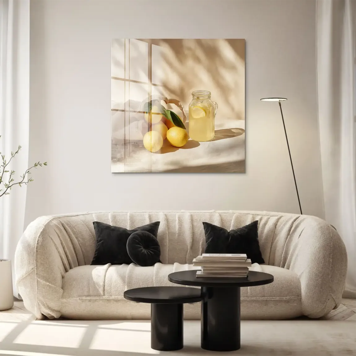 Zitronen Stillleben Acrylglasbild