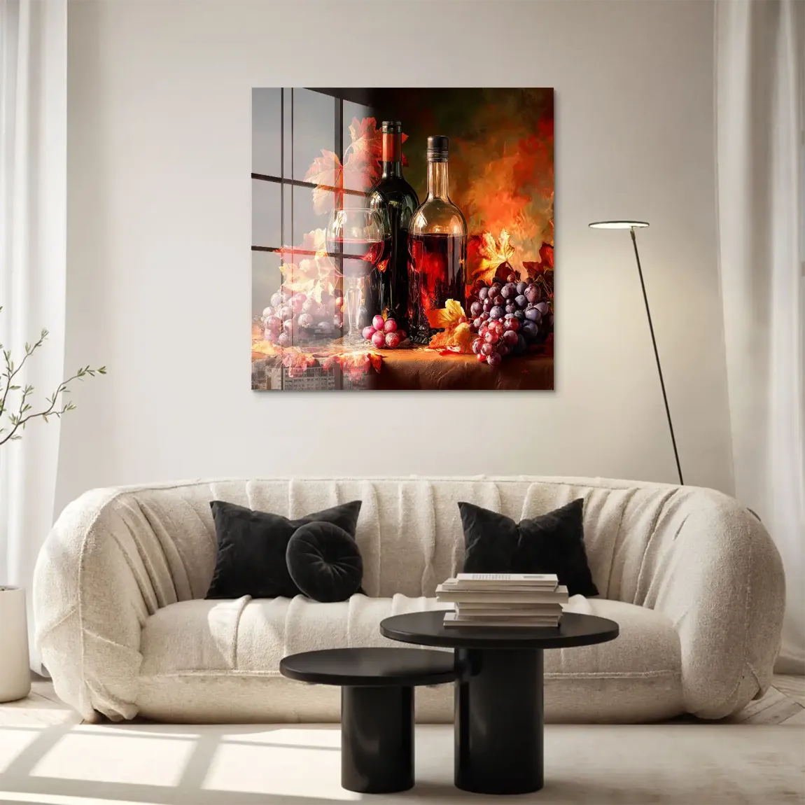 Edle Weinlese Acrylglasbild