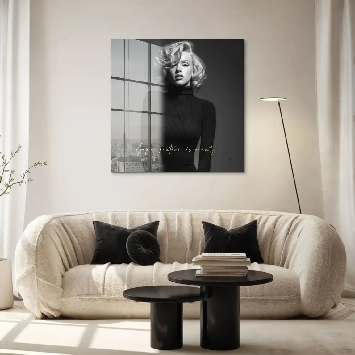 Marilyn Monroe Imperfection Acrylglasbild