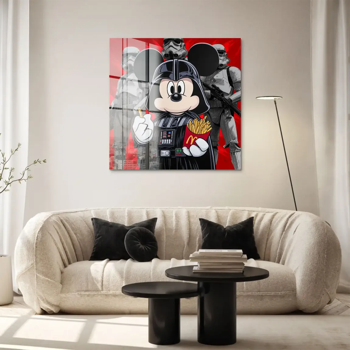 Micky Maus Vader Acrylglasbild