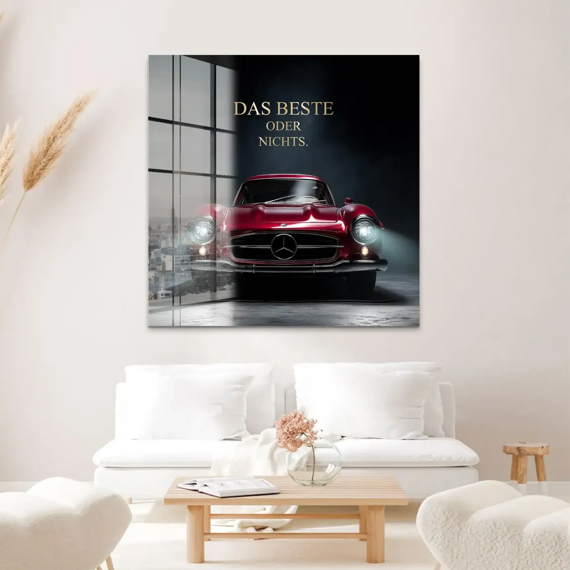 Red Legend Mercedes 300SL Acrylglas Bild