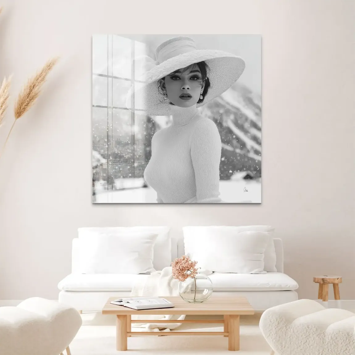 Audrey Hepburn Aspen Portrait Acrylglas Bild