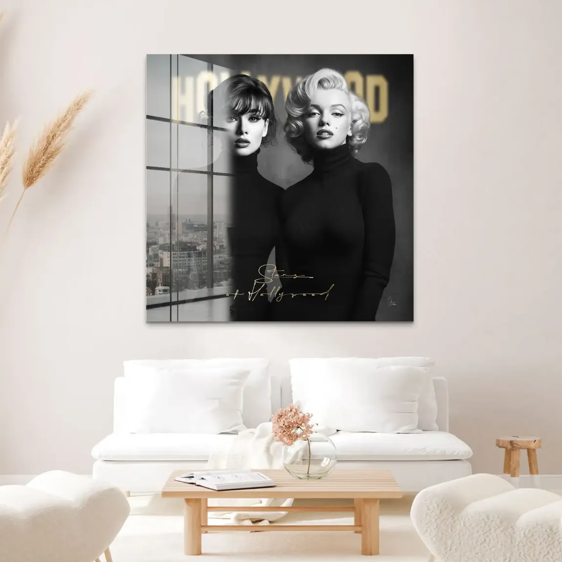 Audrey & Marilyn Hollywood Acrylglas Bild