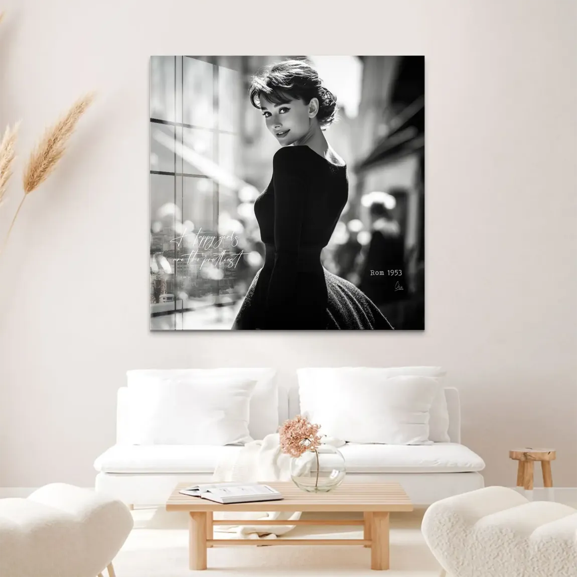Audrey Hepburn Roma Acrylglas Bild