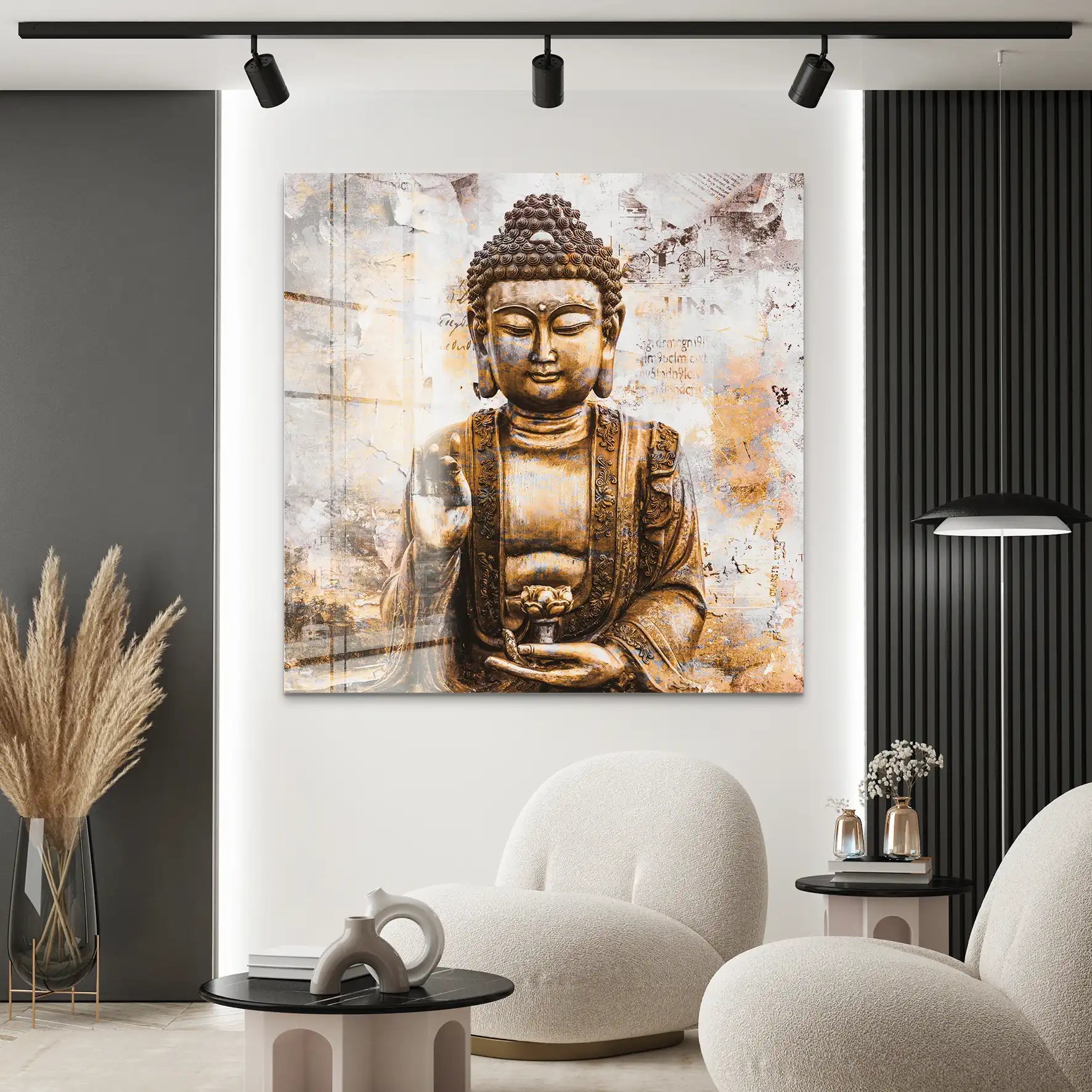 Buddha Abstrakt Acrylglas Bild INGALERIE