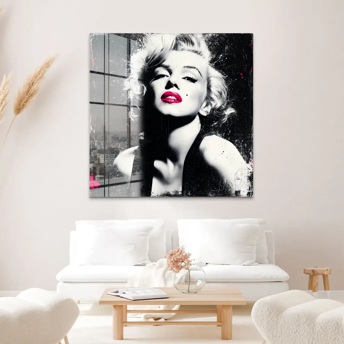 Monroe Noir Art Acrylglas Bild