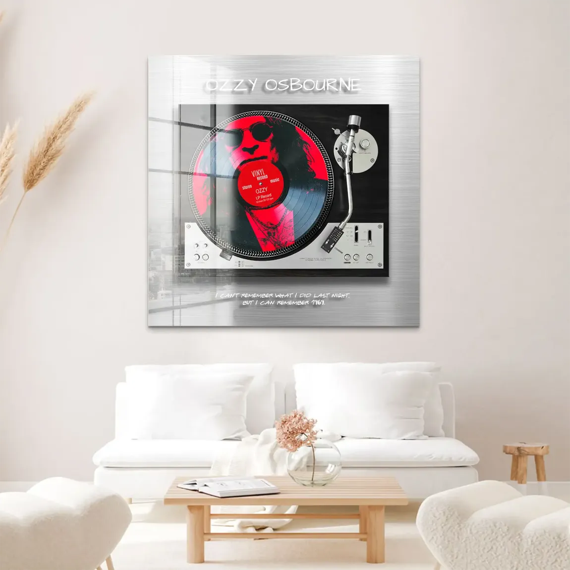 Memory Ozzy Osbourne Acrylglas Bild - INGALERIE | Dein Onlineshop für moderne Wandbilder