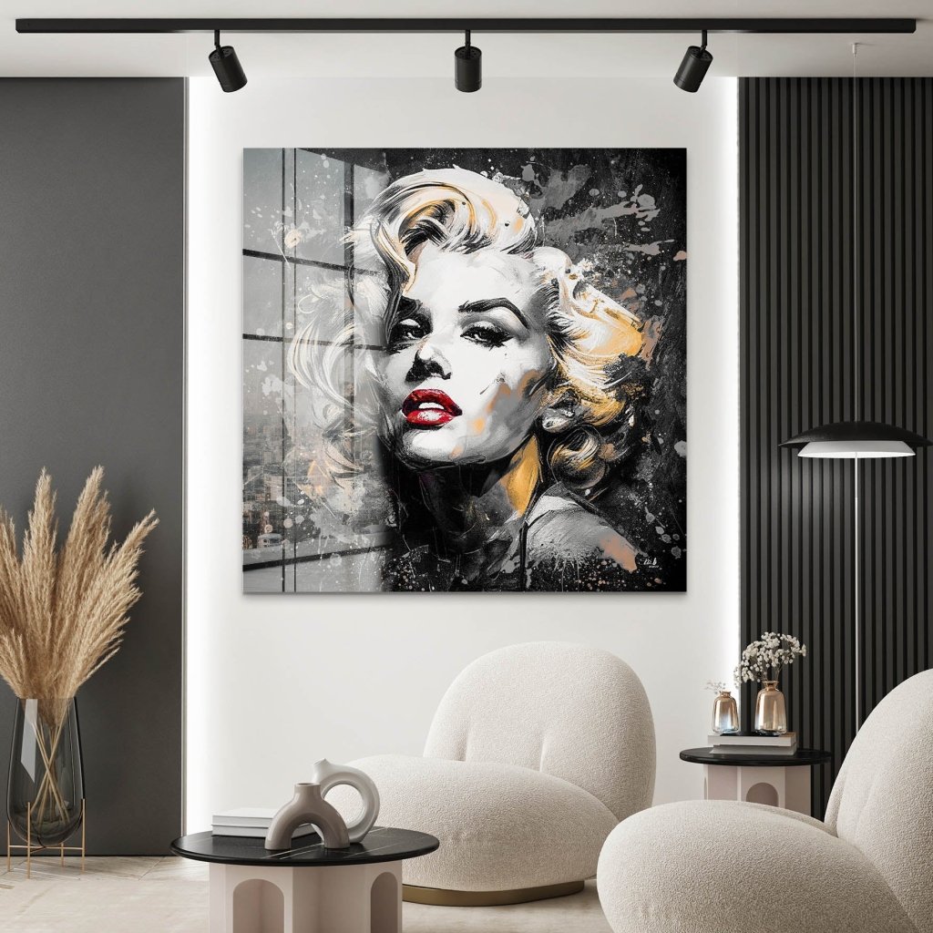 Marilyn Monroe Abstrakt Black Acrylglas Bild INGALERIE