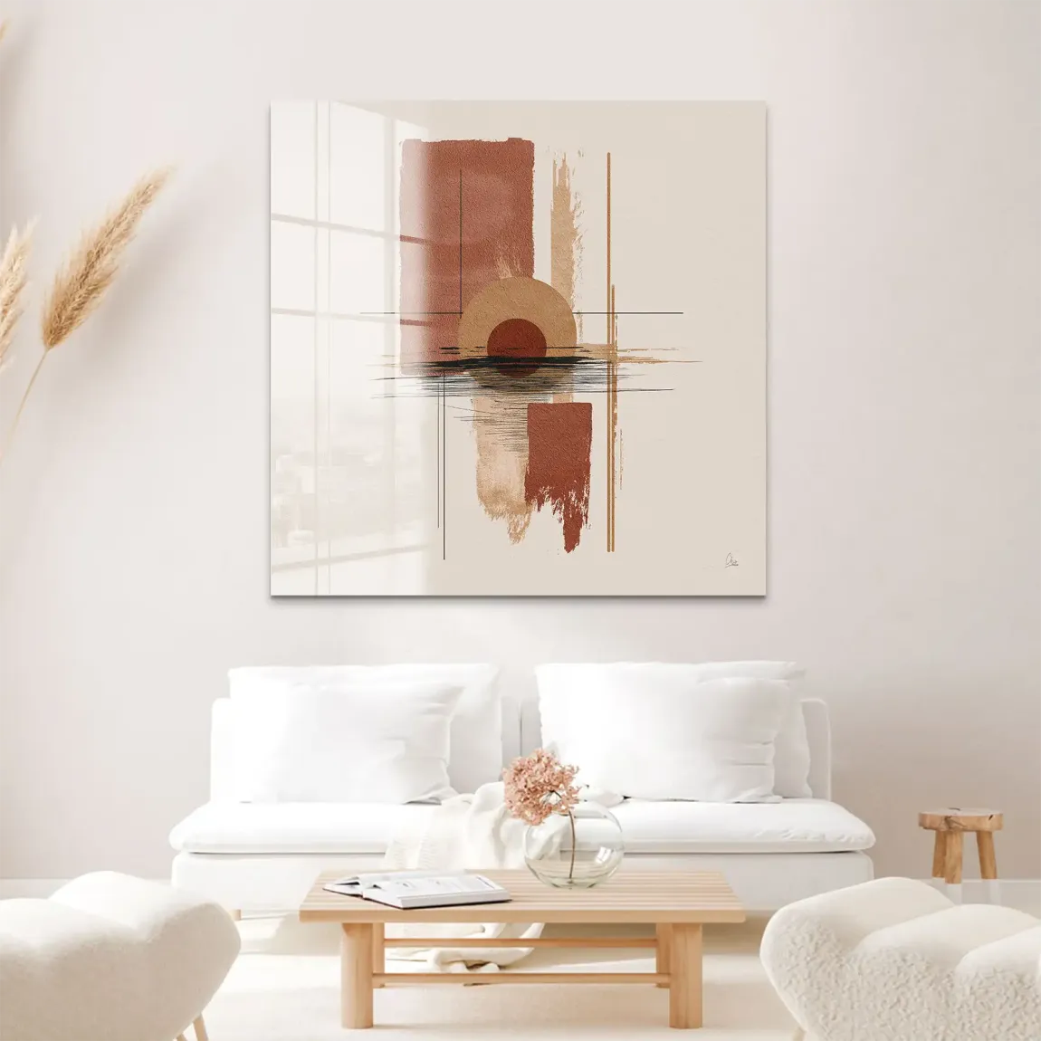 Desert Balance Acrylglas Bild