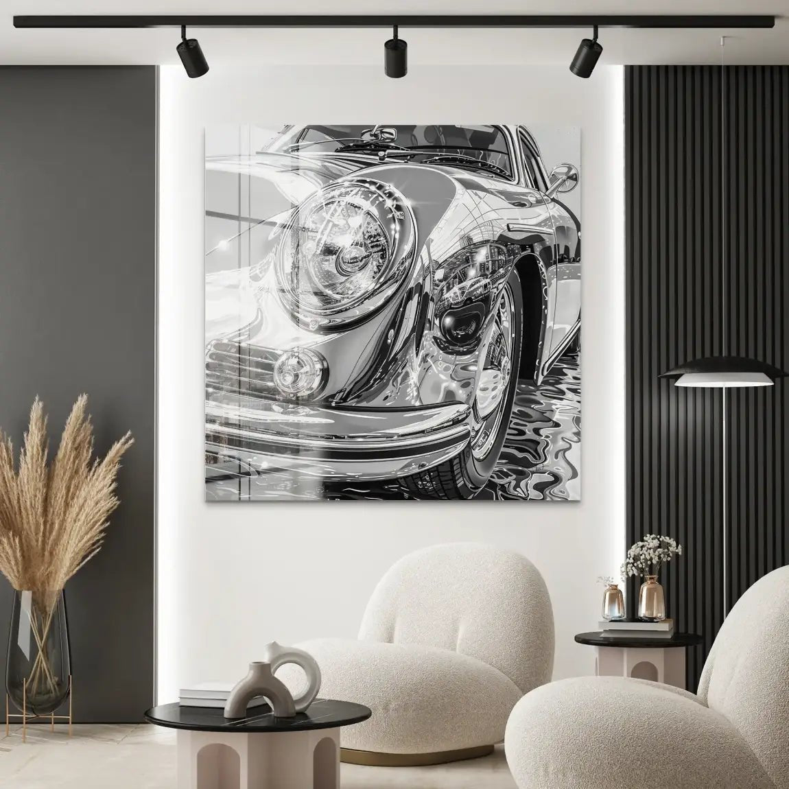 Porsche 356 Abstrakt Nr.3 Acrylglas Bild INGALERIE