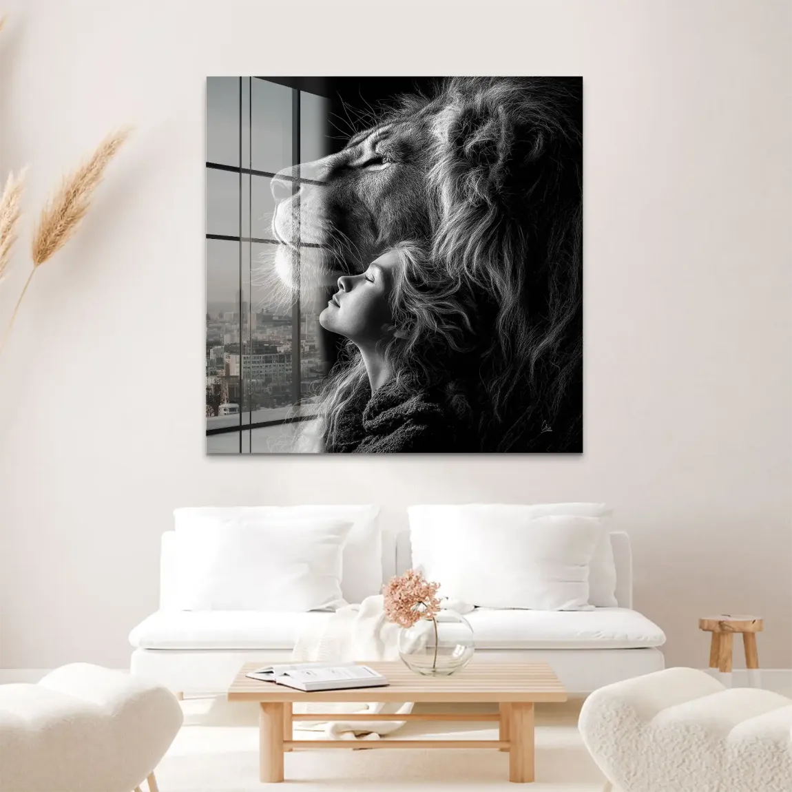 Noble Spirit Löwe Acrylglas Bild