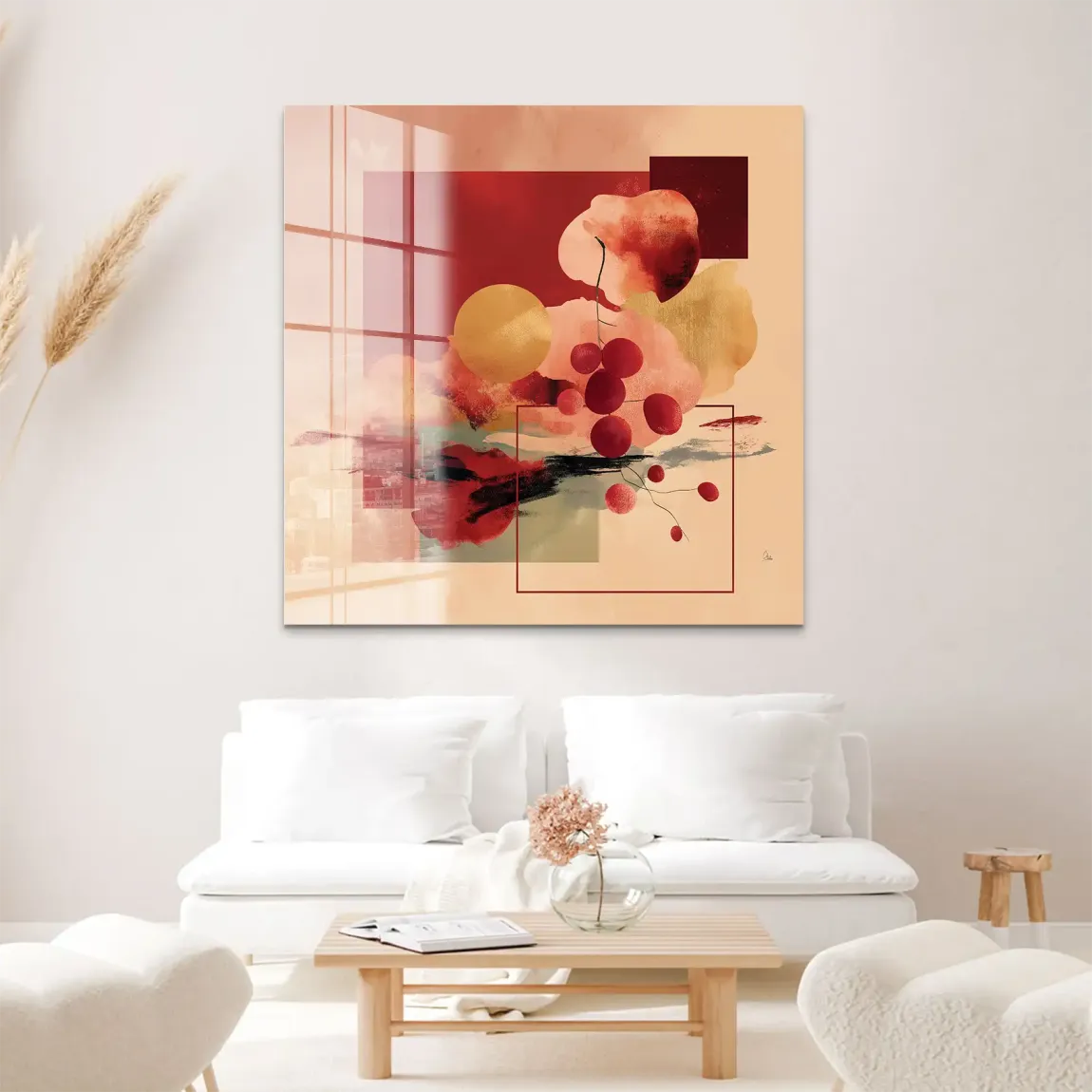 Scarlet Bloom Acrylglas Bild