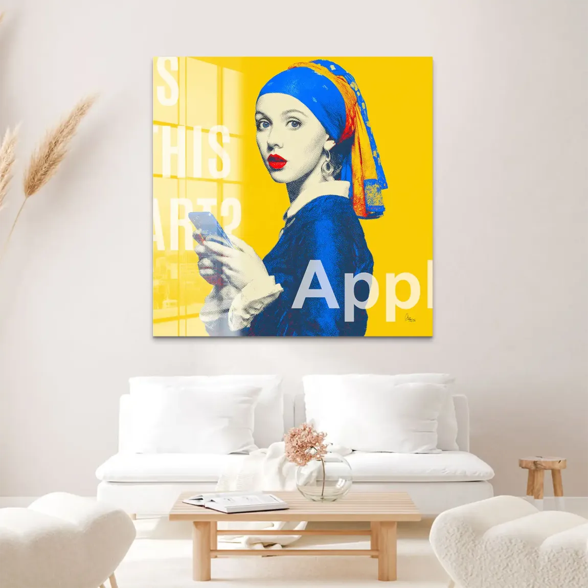 Das Mädchen mit dem Perlenohrring Acrylglas Bild
