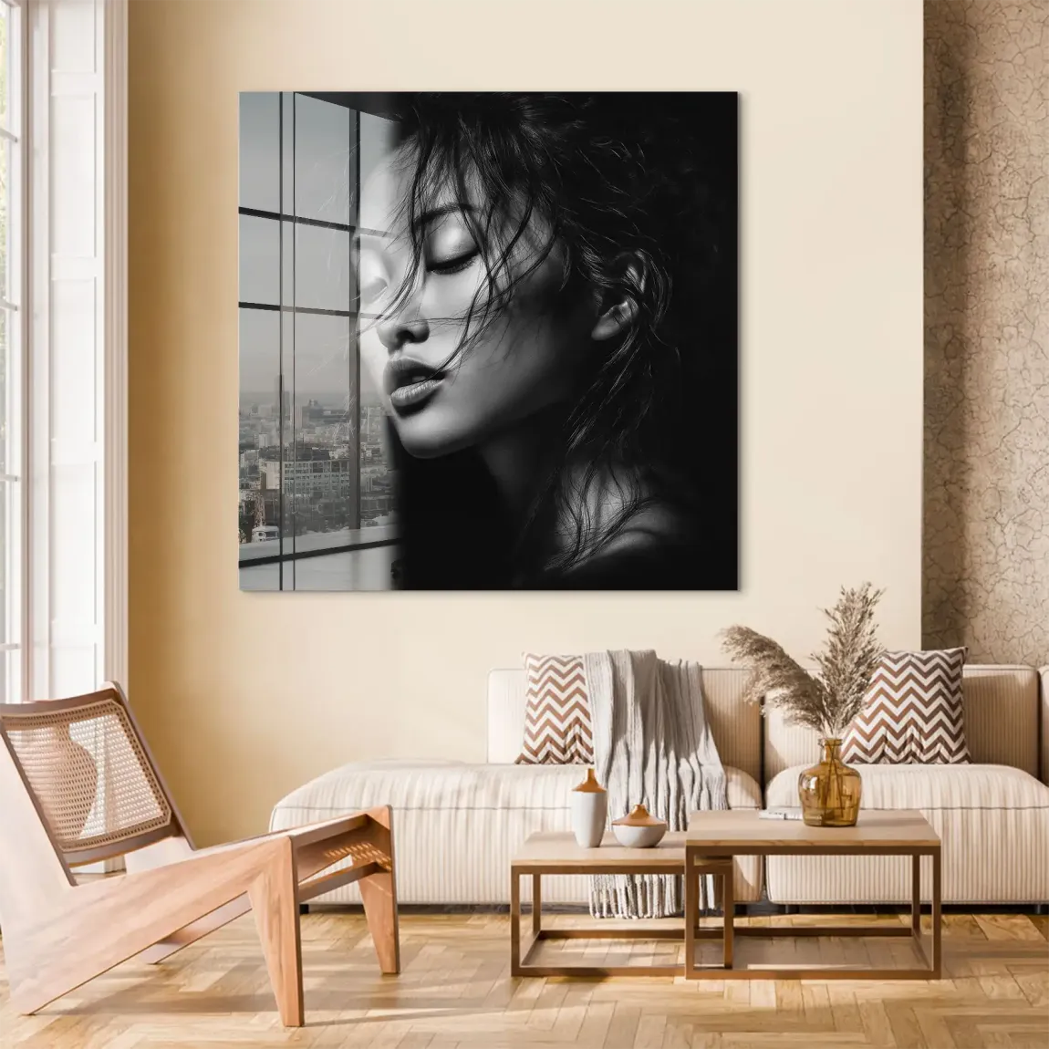 Asian Noir Portrait Acrylglas Bild