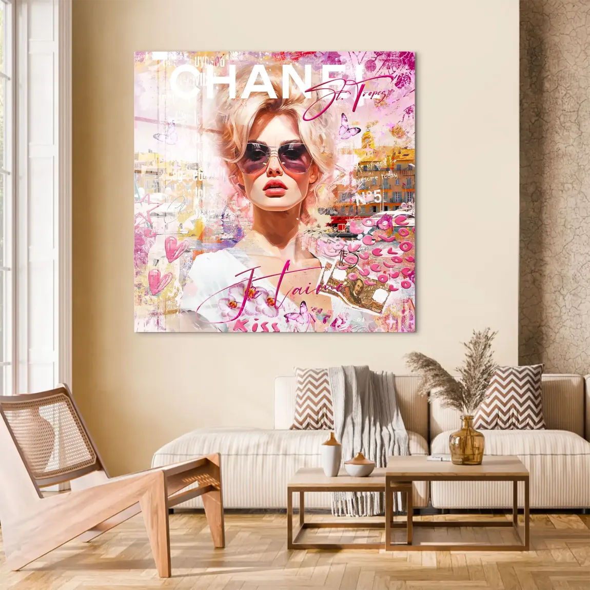 Bardot St Tropez Art Acrylglas Bild