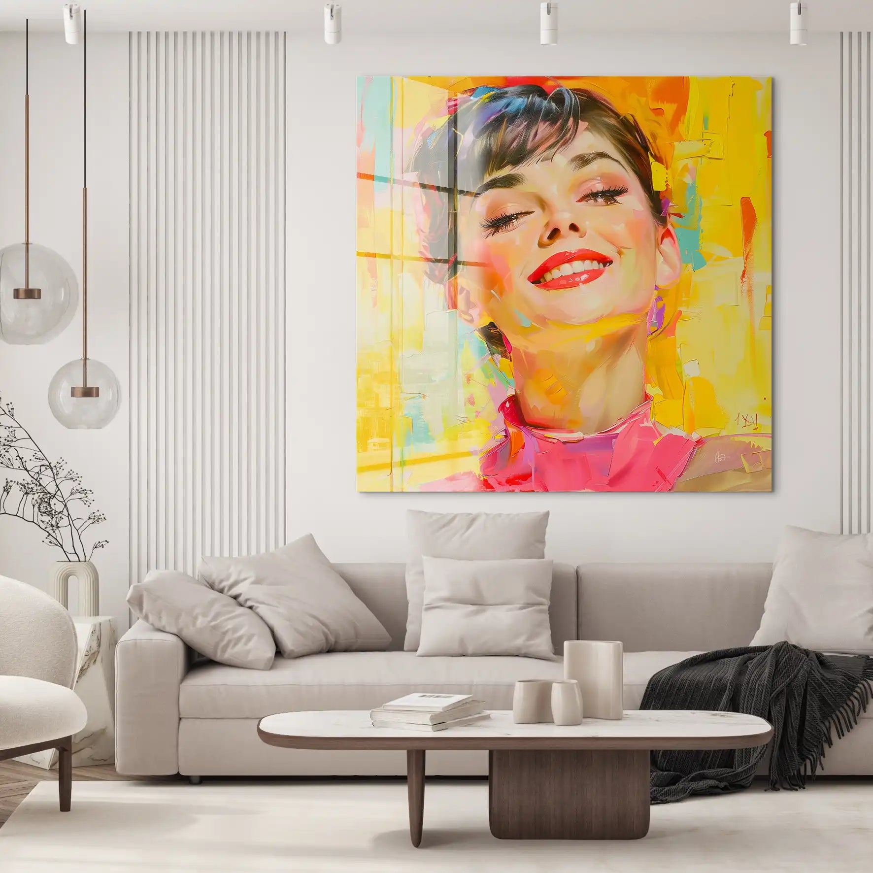 Audrey Modern Art Style Acrylglas Bild INGALERIE