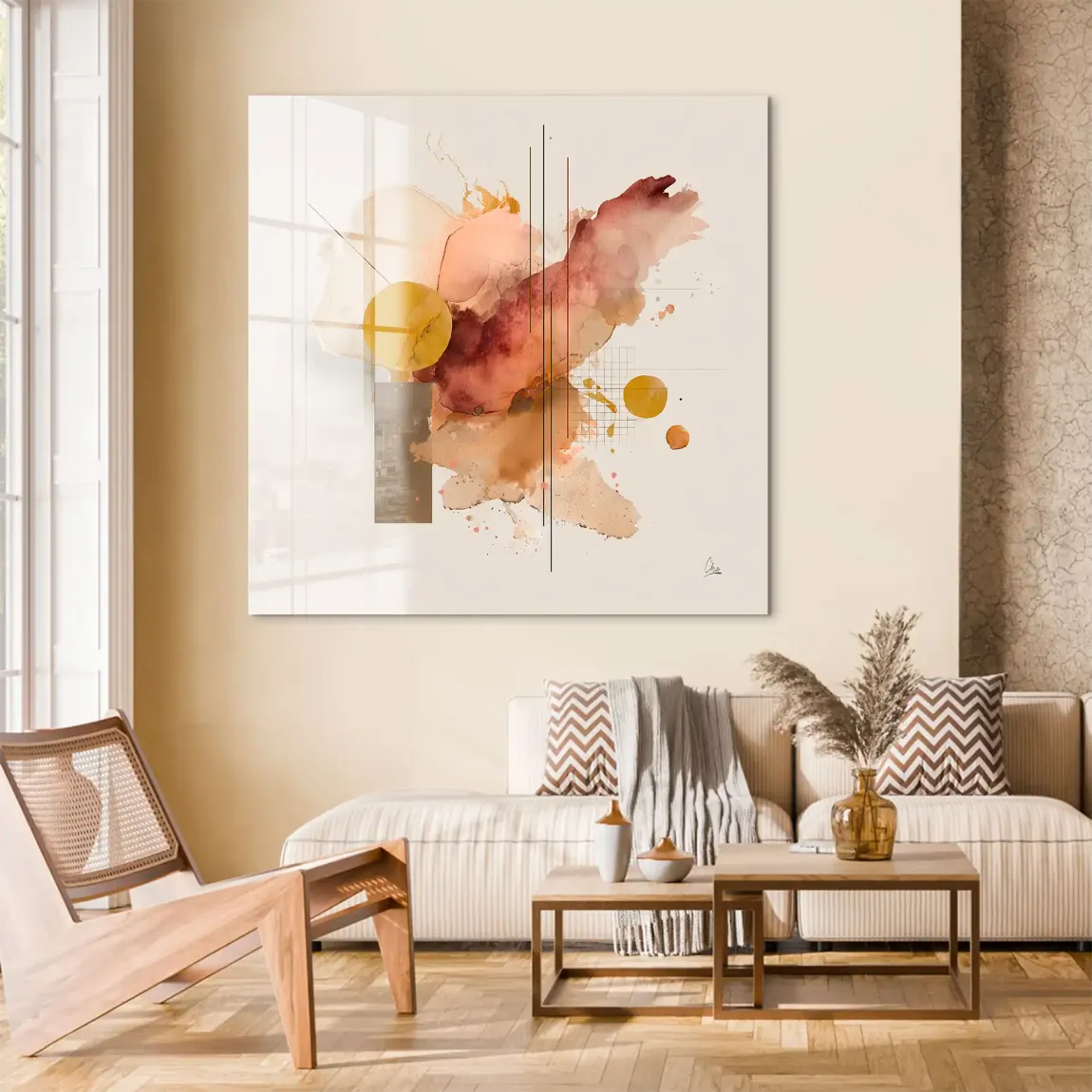 Amber Flow Acrylglas Bild