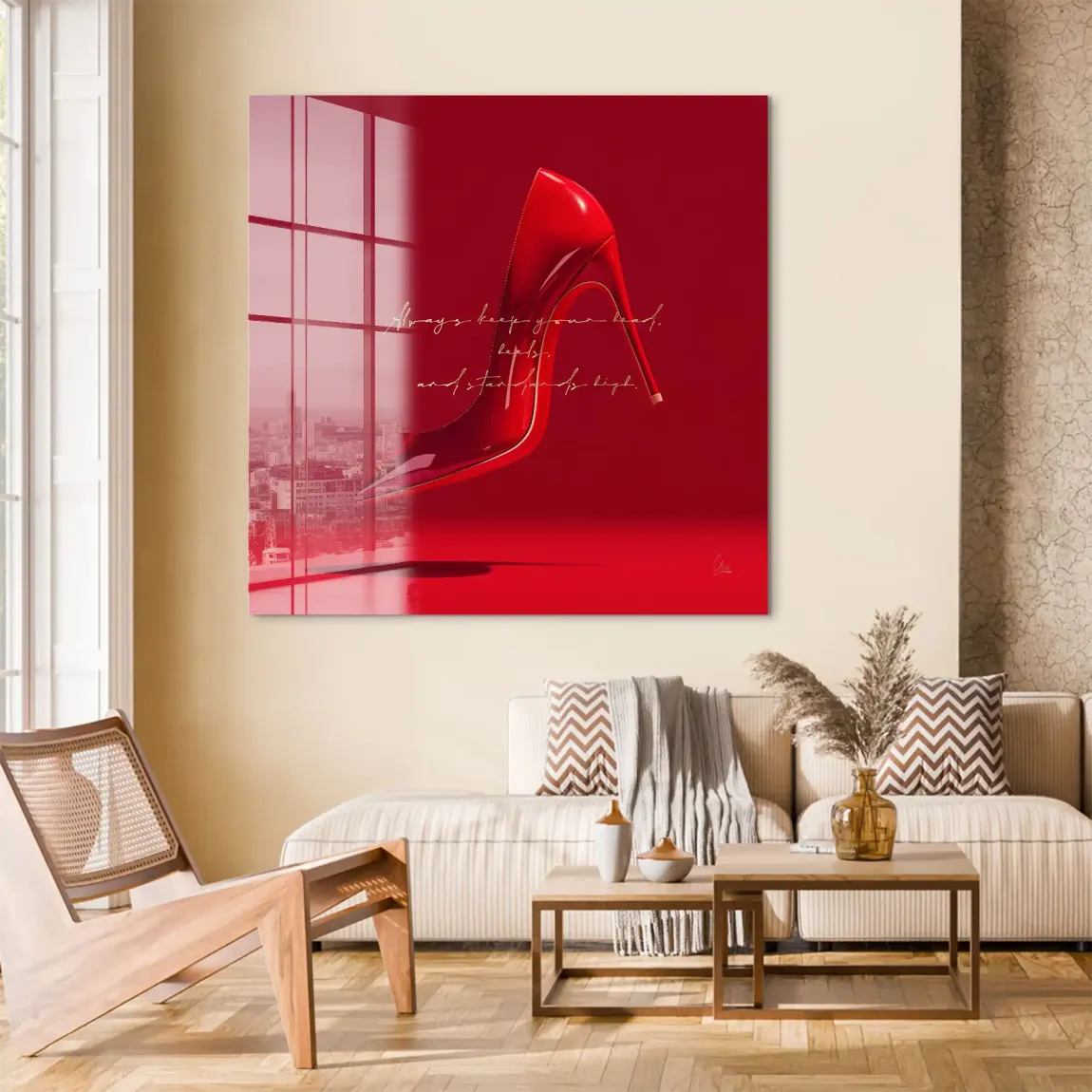 Red Heels Acrylglas Bild