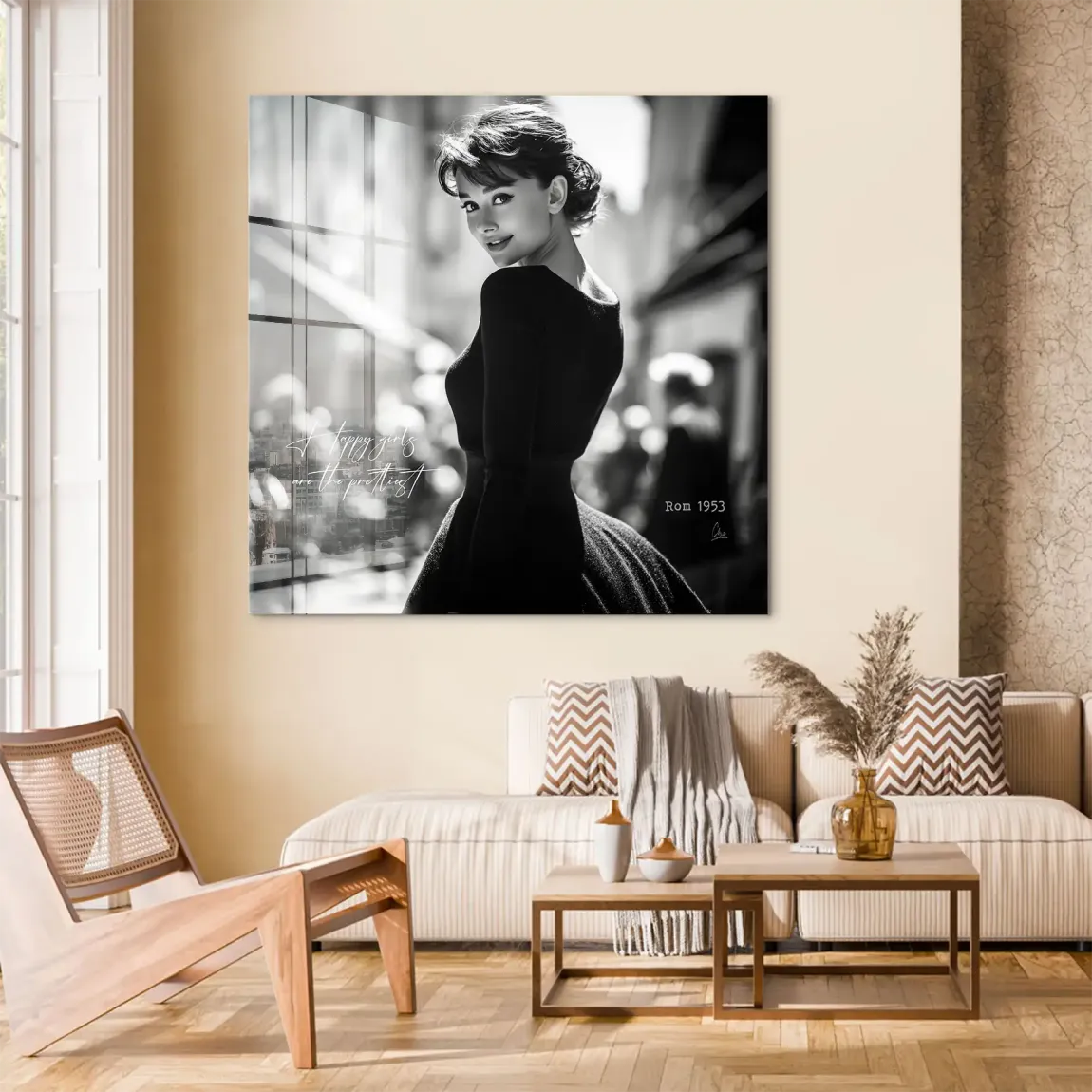 Audrey Hepburn Roma Acrylglas Bild