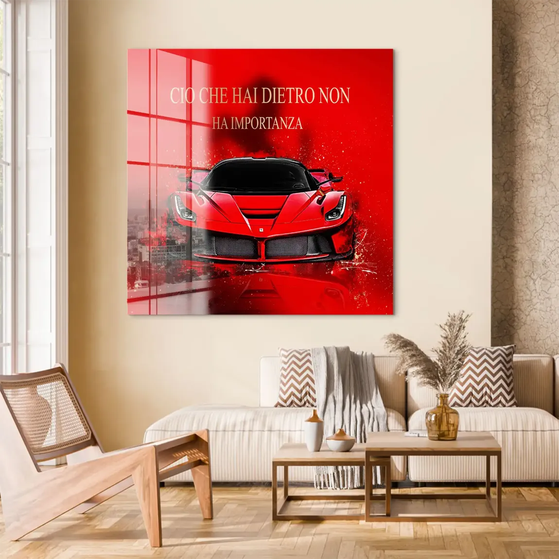 Red Velocity La Ferrari Acrylglas Bild