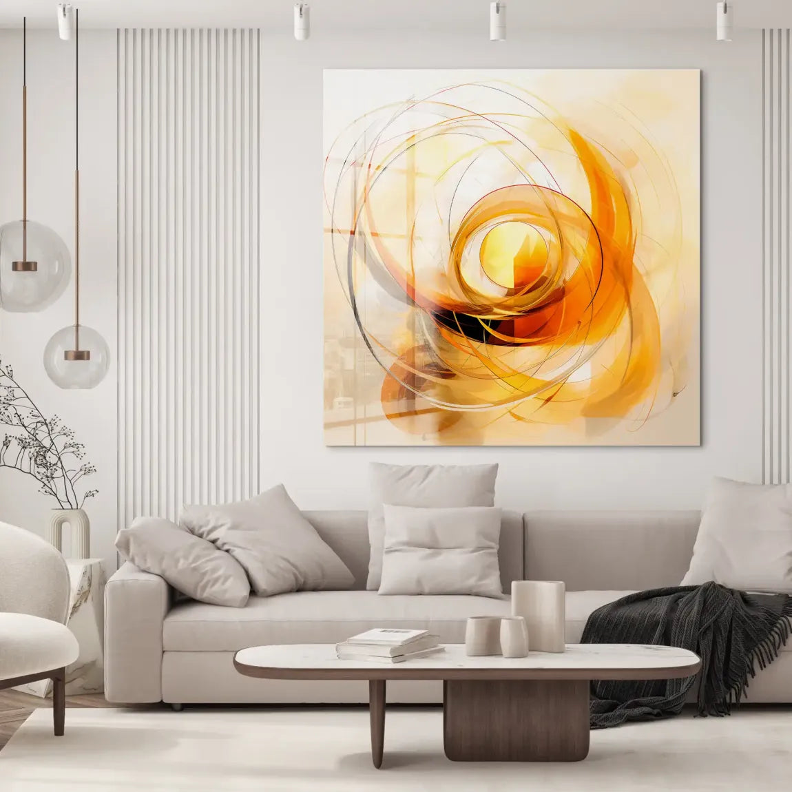 Sonnenwirbel – Energie im Fluss Acrylglas Bild INGALERIE