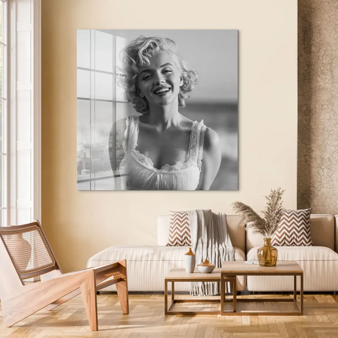 Marilyn Monroe Summer Beach Acrylglas Bild