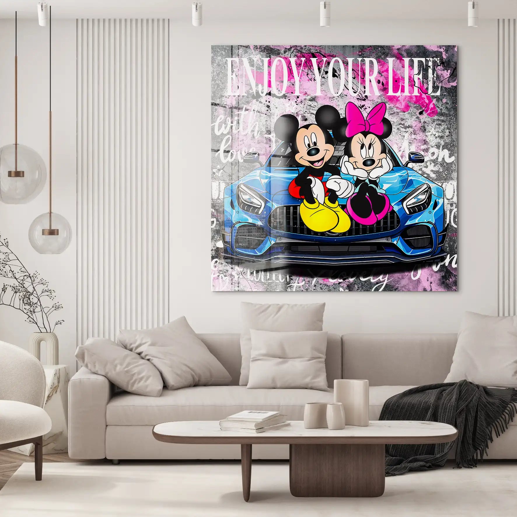 Micky & Minnie Enjoy Acrylglas Bild INGALERIE