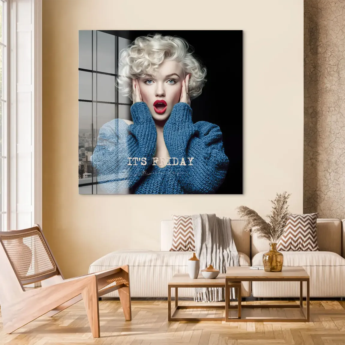Marilyn Monroe It's Friday Acrylglas Bild