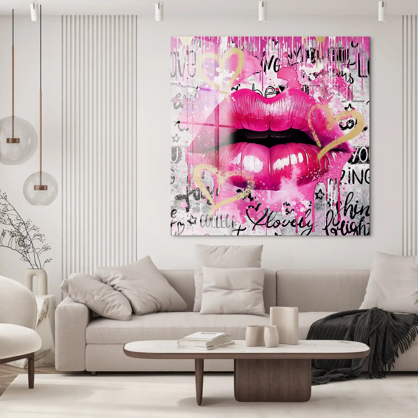 Sweet Lips Pink Style Acrylglas Bild INGALERIE