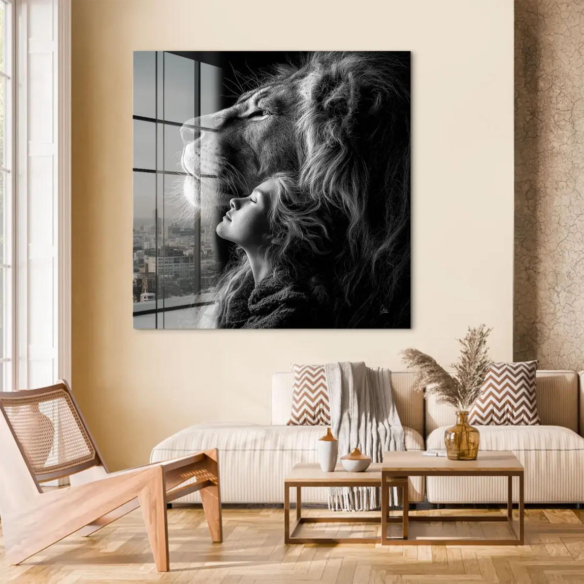 Noble Spirit Löwe Acrylglas Bild