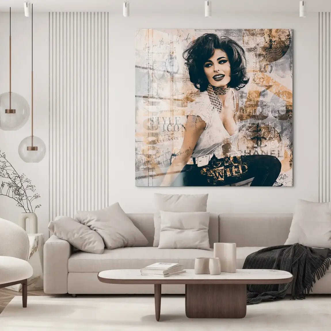 Sophia Loren Street Art Acrylglas Bild INGALERIE