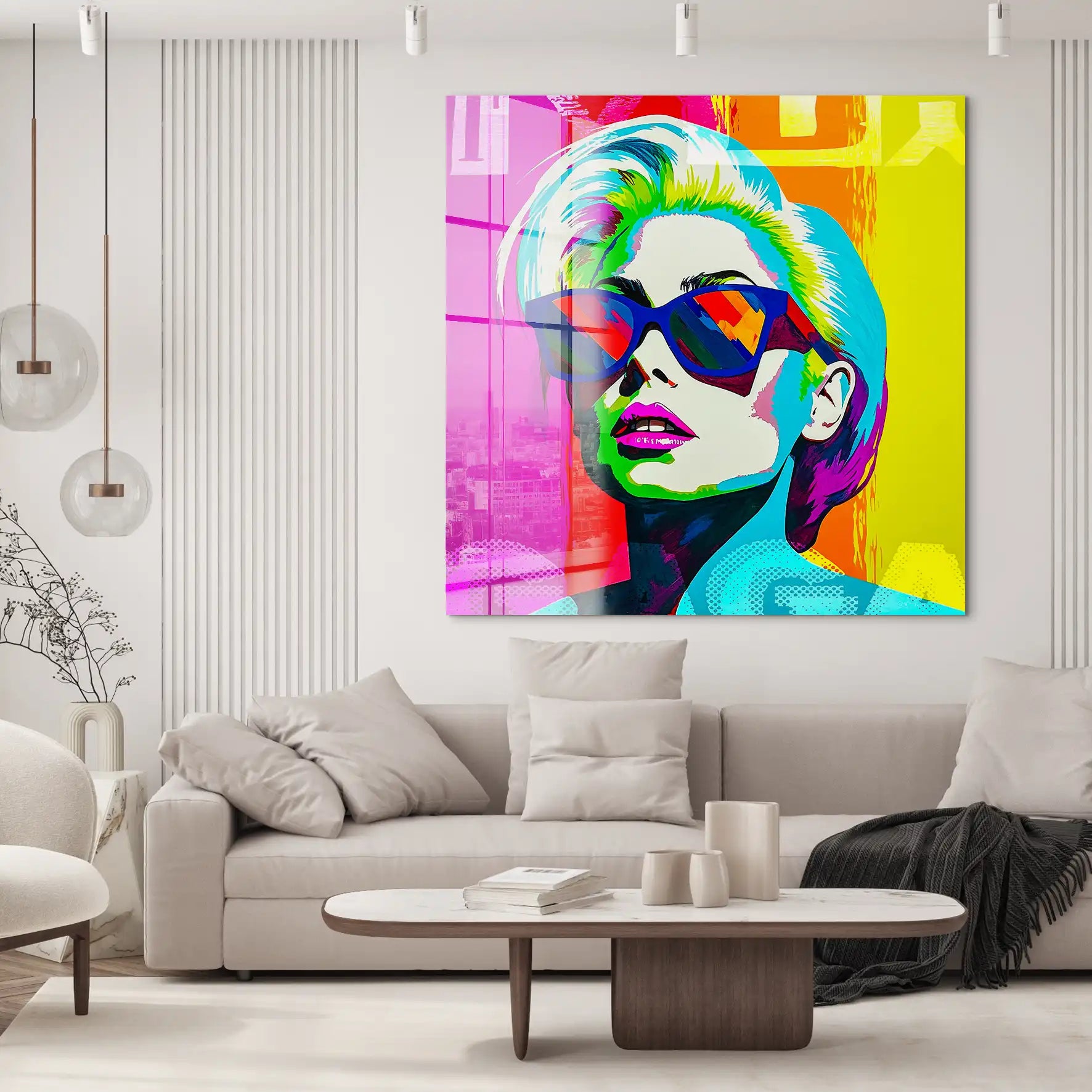 Lady G. Pop Art Acrylglas Bild INGALERIE