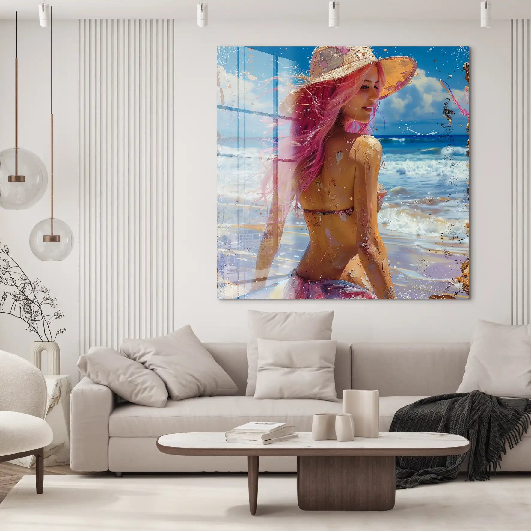 Beach Girl Acrylglas Bild INGALERIE